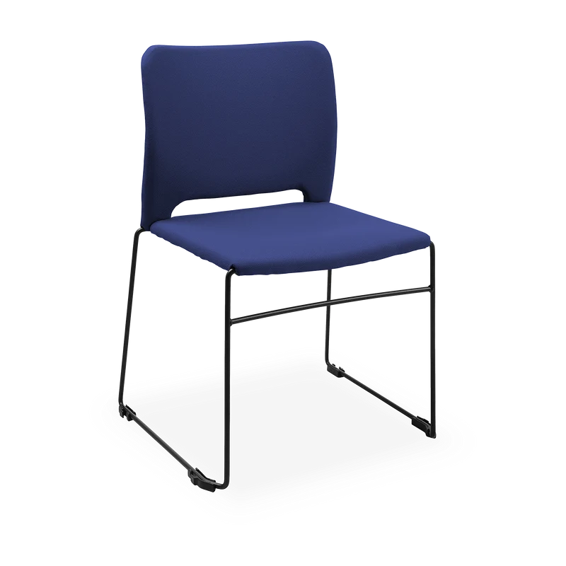 Schalenstuhl (Design) – Gepolsterte Kunststoffschale stapelbar