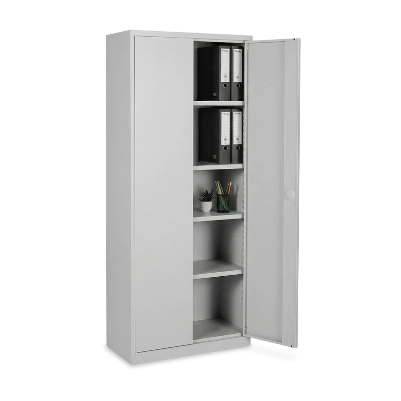 Aktenschrank aus Stahl – 600 x 380 (4,5 OH) – Korpus in Lichtgrau