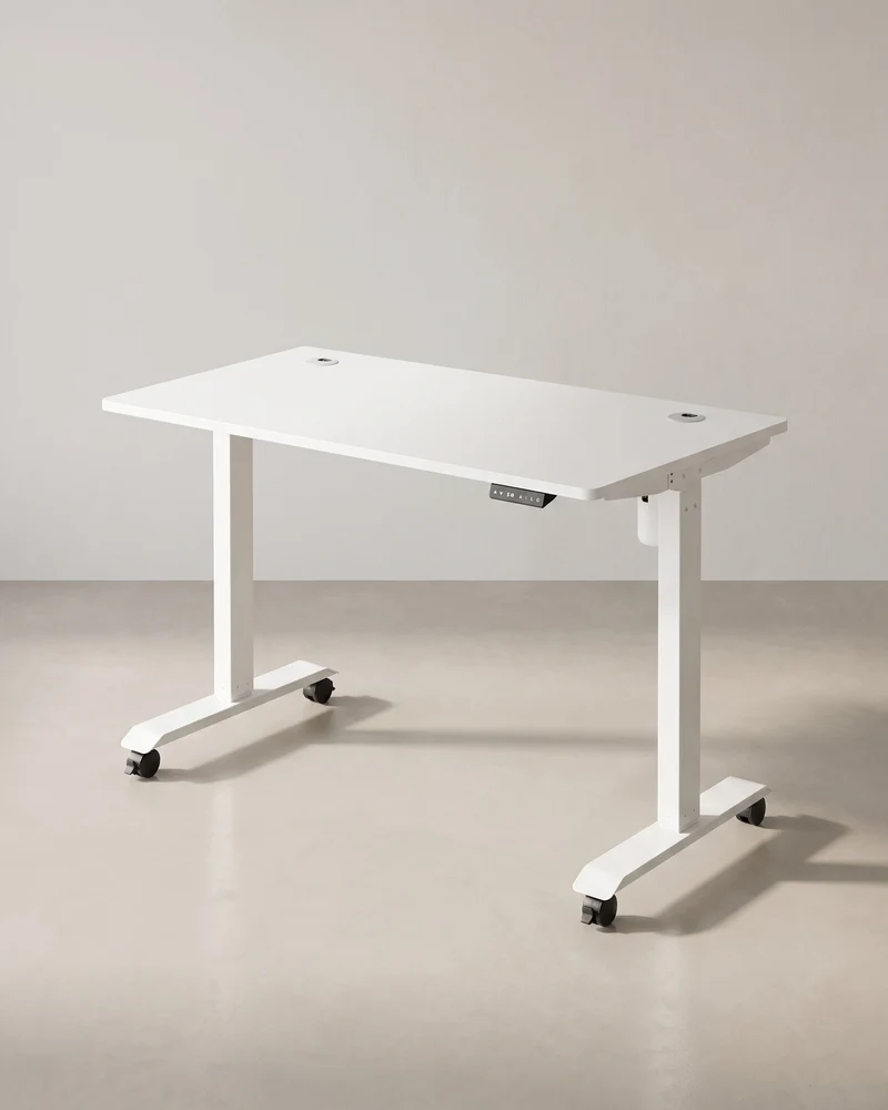Elektrisch verstellbarer Schreibtisch - Stehpult - Mit Rollen - Ergonomisch