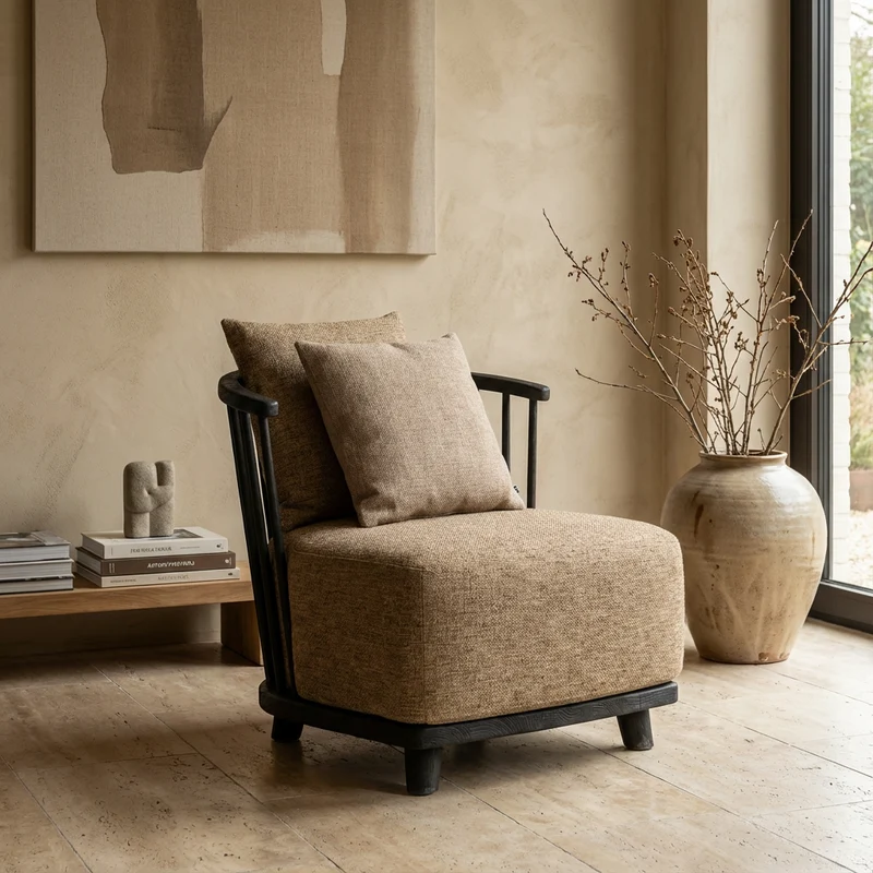 Sessel Carol Teak Fumé