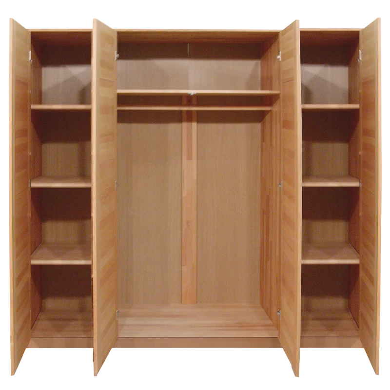 Kleiderschrank +versch. Breiten +Spiegel +Massivholz Front