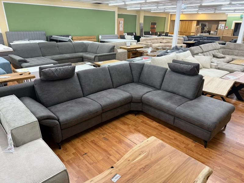 Sofa Couch Wohnlandschaft +elektr. Relaxfuntion +Kopfkissen