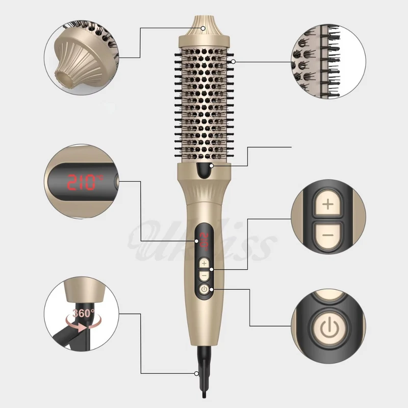 Thermobürste ™ | Voluminöse Locken voller Glanz
