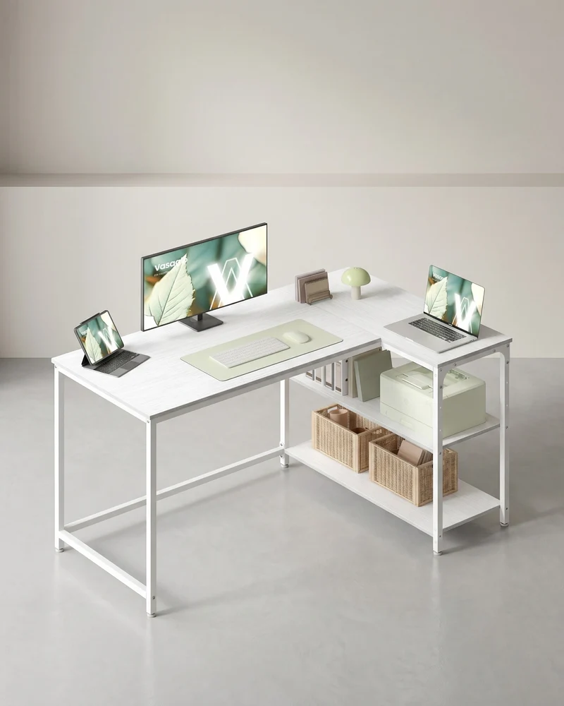 Eckschreibtisch In L-Form - Verstellbar - Für Homeoffice