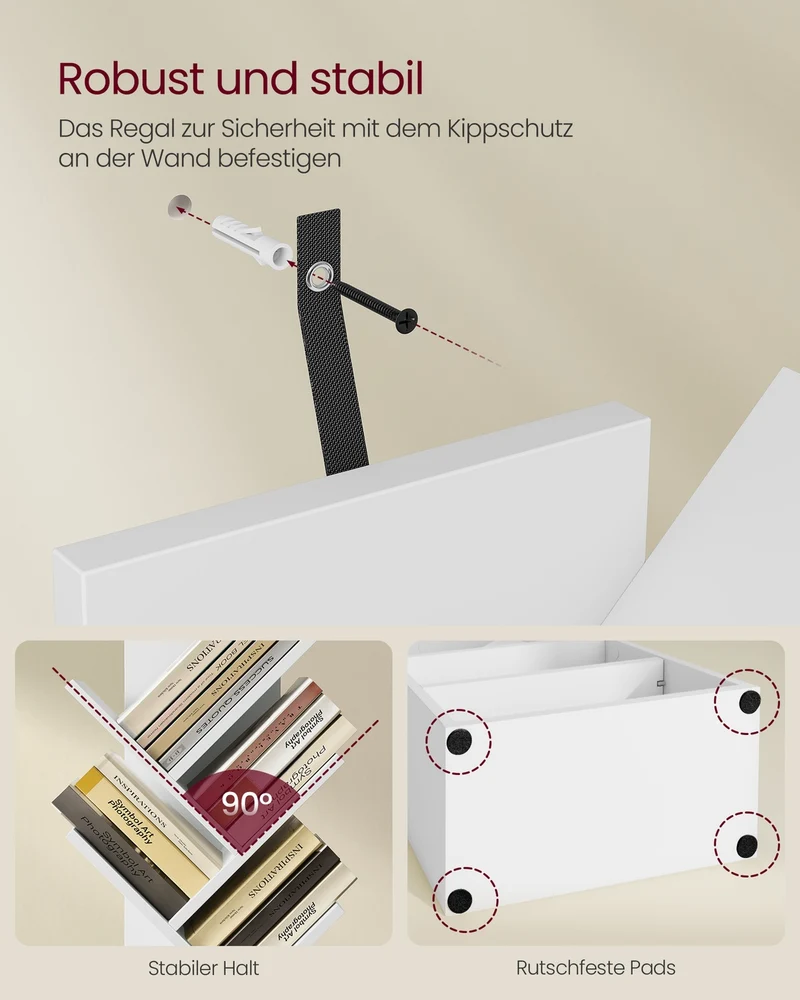Bücherregal In Baumform - Kompakte Variante - Für Schlafzimmer Flur Oder Wohnzimmer