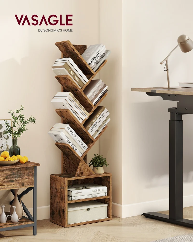 Bücherregal In Baumform - Kompakte Variante - Für Schlafzimmer Flur Oder Wohnzimmer