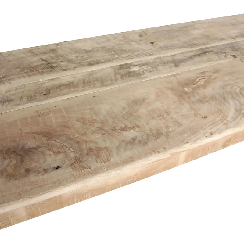 Schmaler Klapptisch mit Limewash-Finish aus recyceltem Altholz