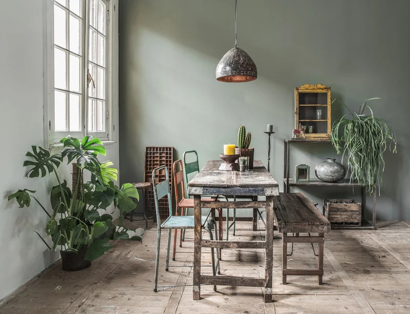 Vintage Marktplatz-Tisch Shabby-Chic