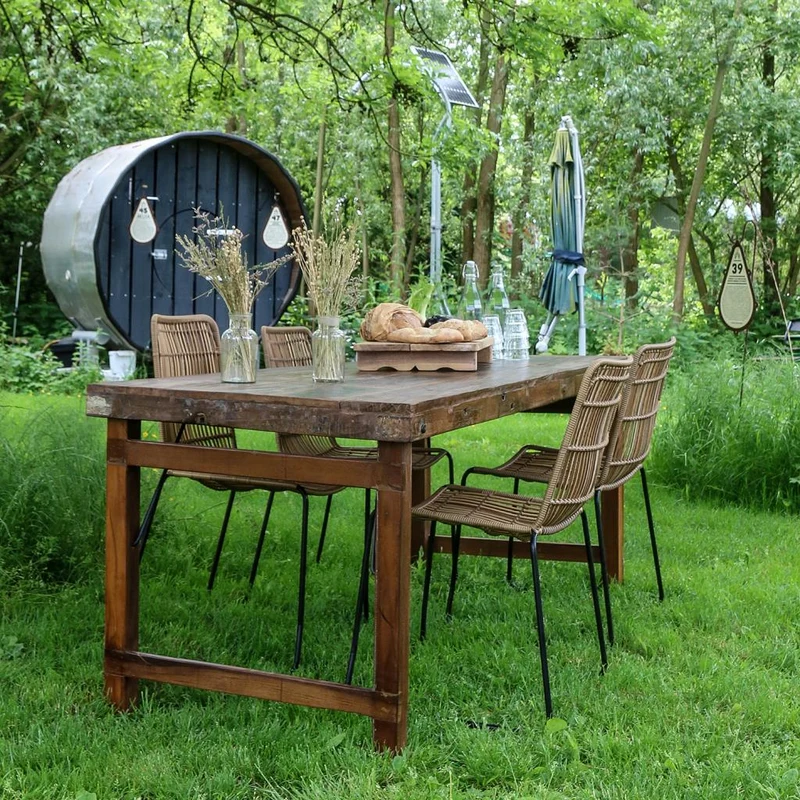 Outdoor Esstisch Vintage Shabby aus Holz klappbar