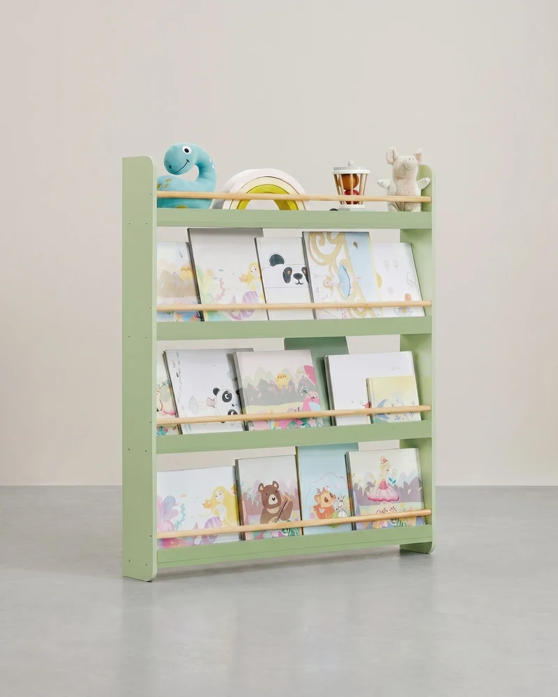 Kinder Bücherregal - 4 Ebenen - Für Kinderzimmer Und Spielzimmer
