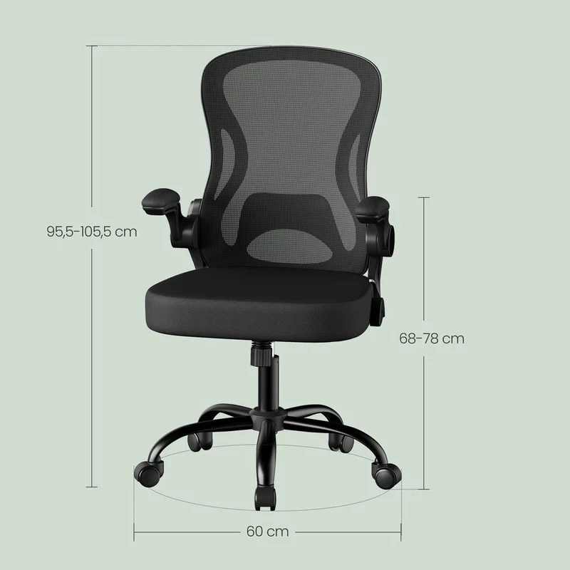 Bürostuhl - Mesh Atmungsaktive Rückenlehne - Mit Wippfunktion - Ergonomisch