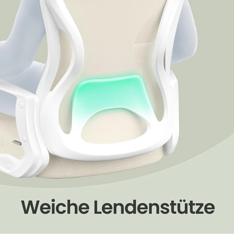 Bürostuhl - Mesh-Rückenlehne - Wippfunktion - Drei Farben
