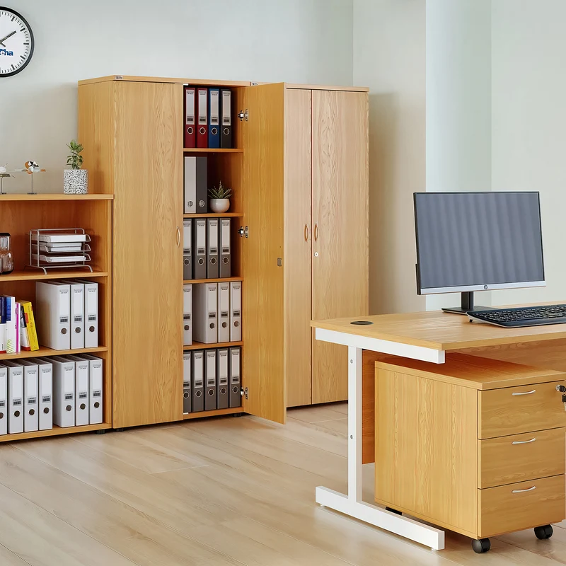 Aktenschrank aus Holz – 800 x 393 x 1800 mm (5 OH) – Buche