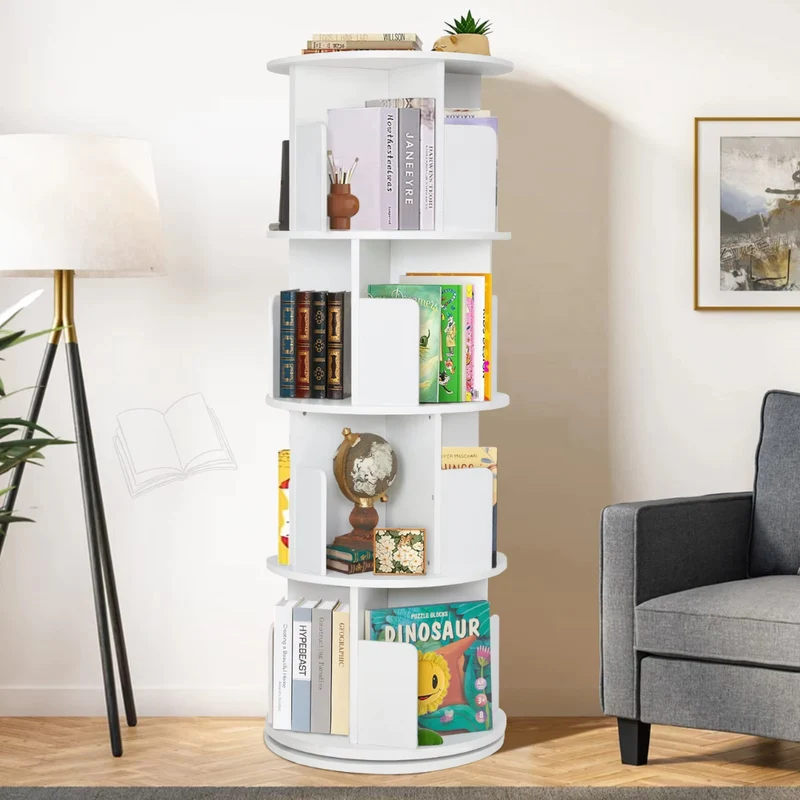 Drehbares Bücherregal ™ | Drehbares Kinder-Bücherregal mit Herz