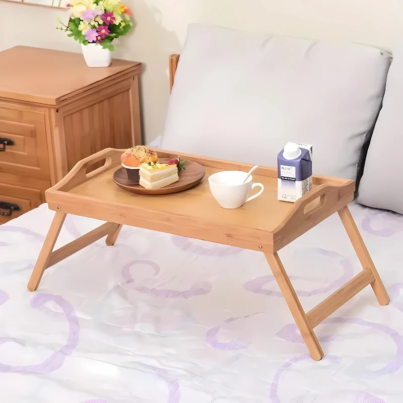 Frühstücks-Snack-Tablett Holzbetttabletts™ | Mobiler Komfort für Zuhause