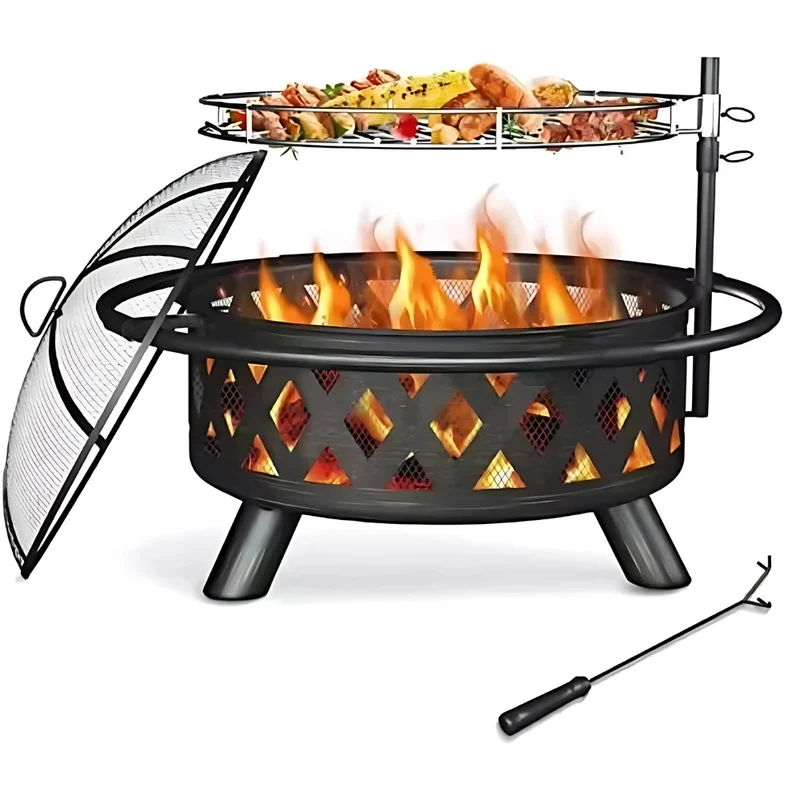 Grenzüberschreitendes Lagerfeuer™ | Warme Feuerstelle mit Grillzauber