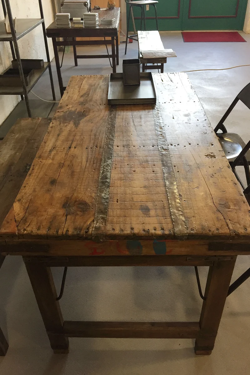 Esstisch Vintage Shabby Altholz klappbar