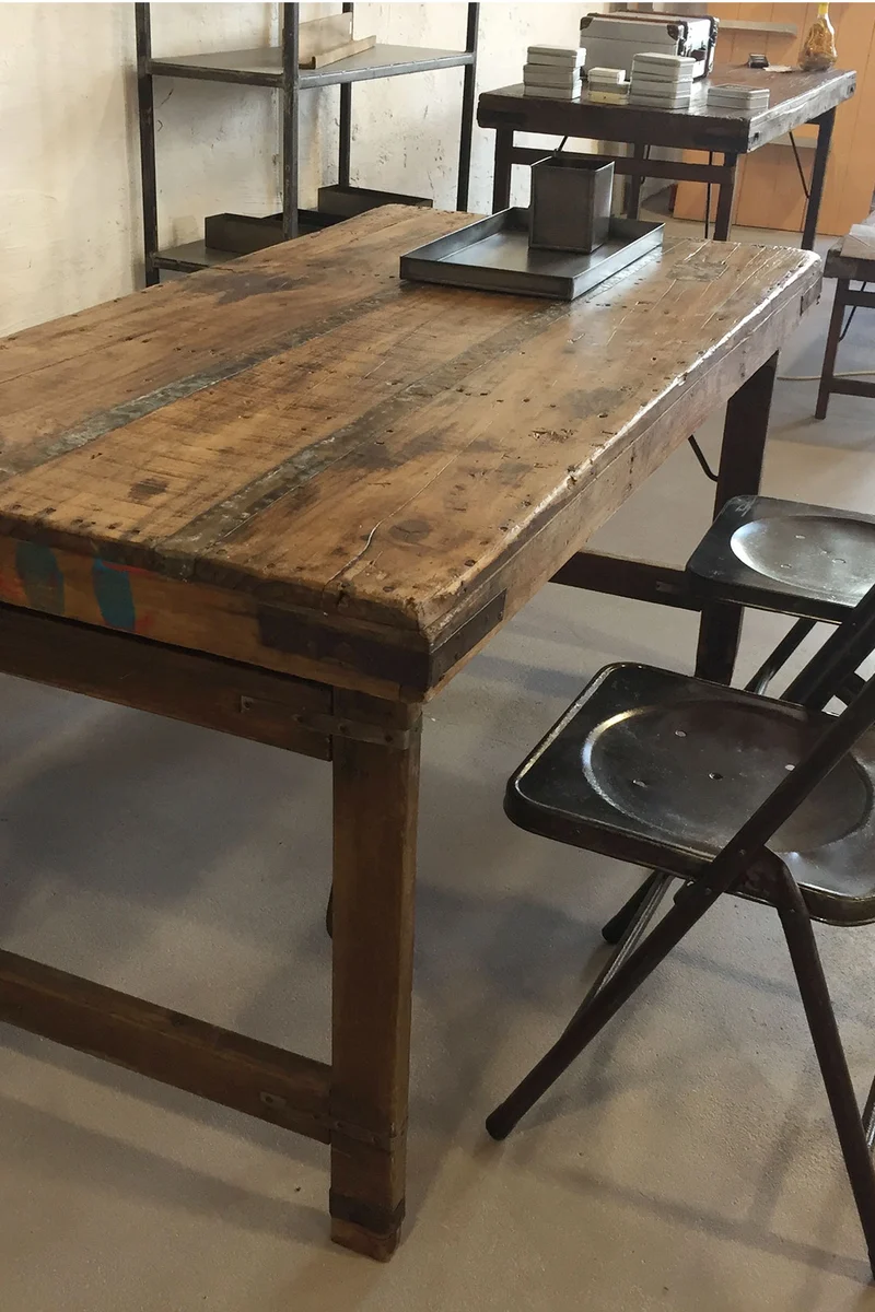 Esstisch Vintage Shabby Altholz klappbar
