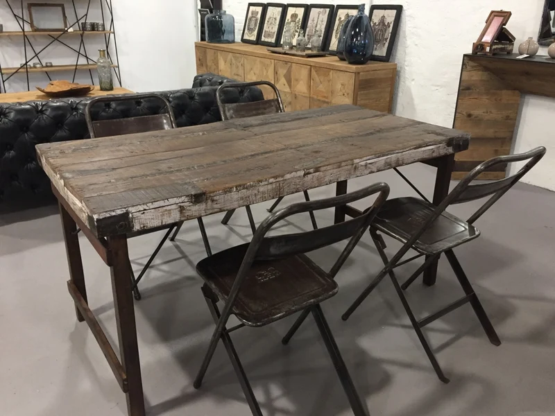 Esstisch Vintage Shabby Altholz klappbar