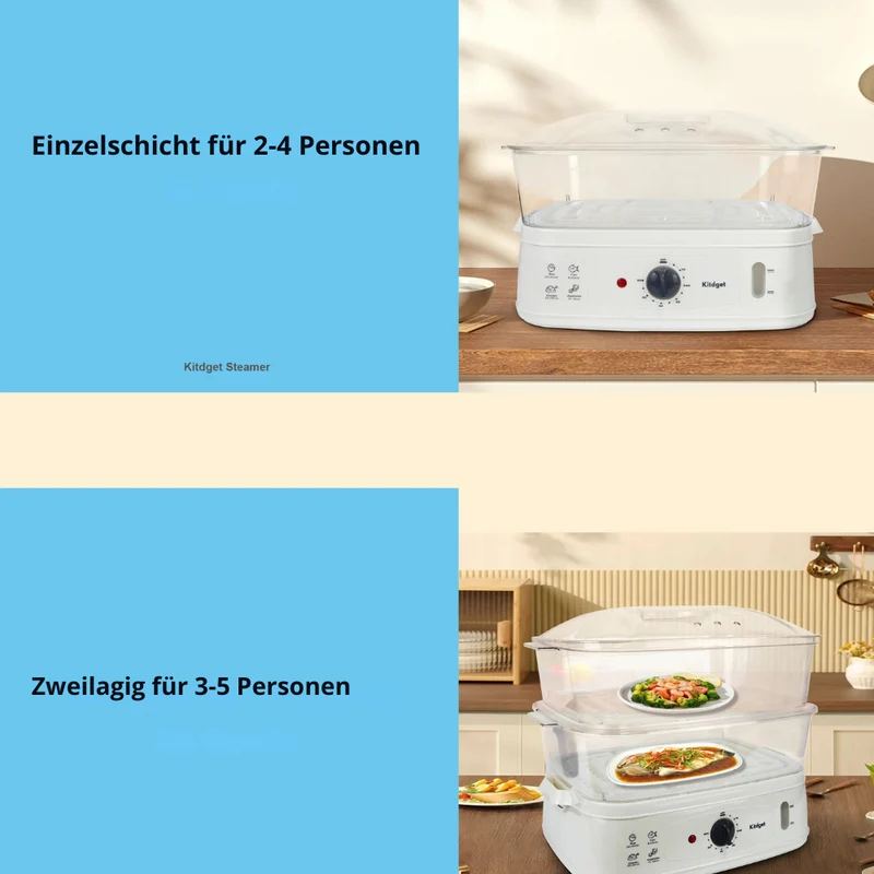 Dreischichtiger Dampfgarer für die Küche™ | Frische Vielfalt für Zuhause