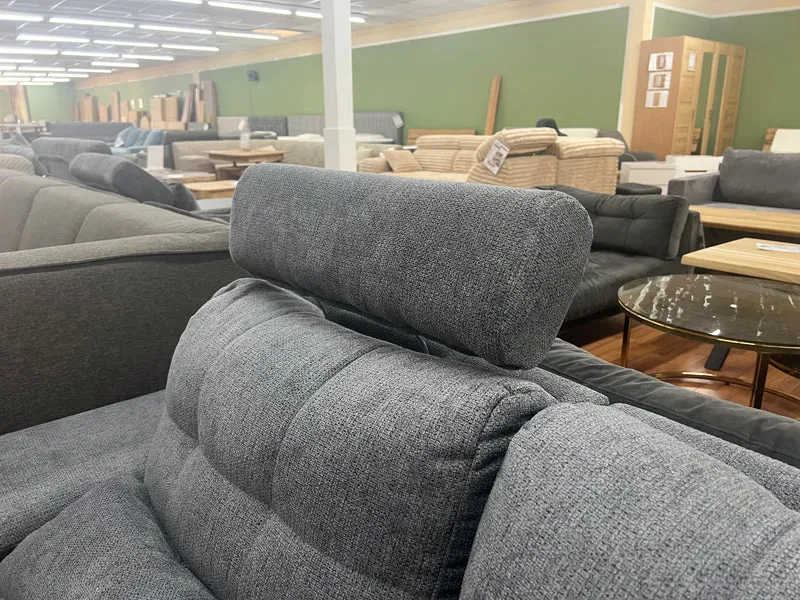 Wohnlandschaft Couch Sofa Maße: 257 x 208cm + Bettfunktion + Stauraum + Kopfteile verstellbar + Armlehne verstellbar + Kissen