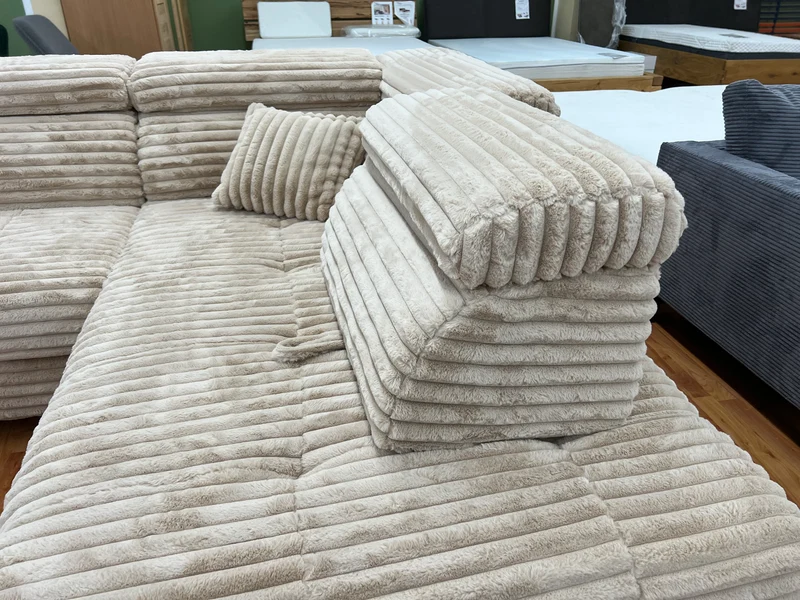 Sofa Couch + Bettfunktion + Stauraum + Kopfteile verstellbar + Armlehne verstellbar + Kissen + Sofort Abholbereit oder lieferbar