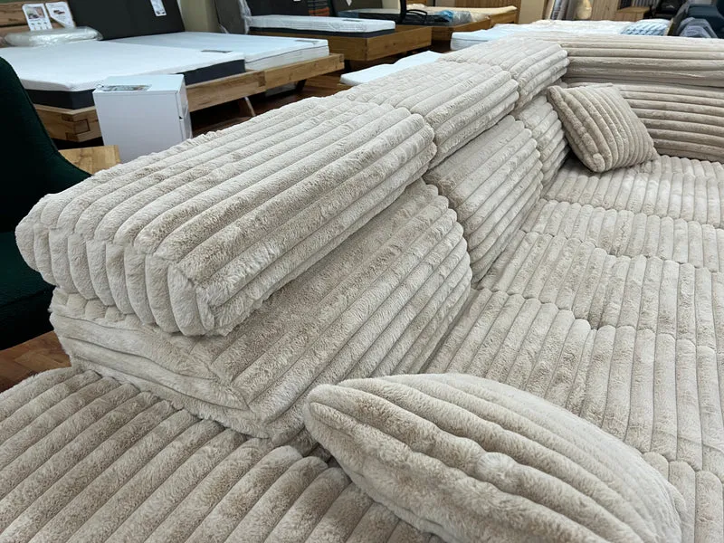 Sofa Couch + Bettfunktion + Stauraum + Kopfteile verstellbar + Armlehne verstellbar + Kissen + Sofort Abholbereit oder lieferbar