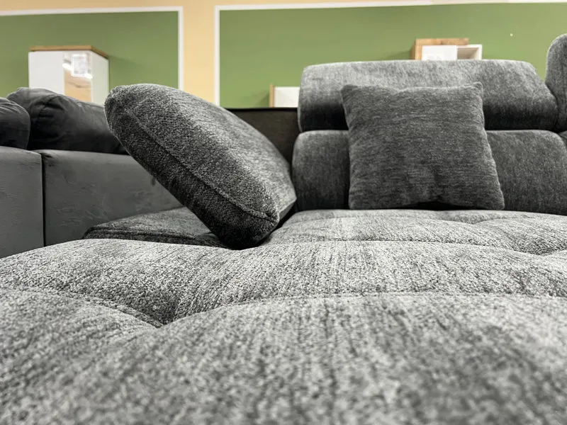 Sofa Couch + Bettfunktion + Stauraum + Kopfteile verstellbar