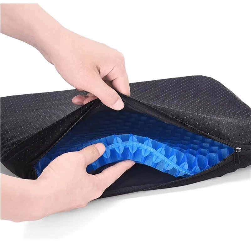 Dickes blaues Gelkissen ™ | Bequemes Sitzen ohne Schmerzen