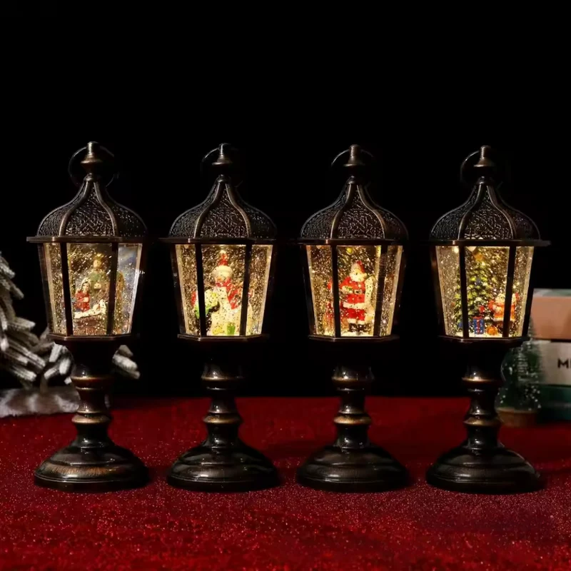 Weihnachtstischlampe ™ | Magische Weihnachtslaterne mit Musik