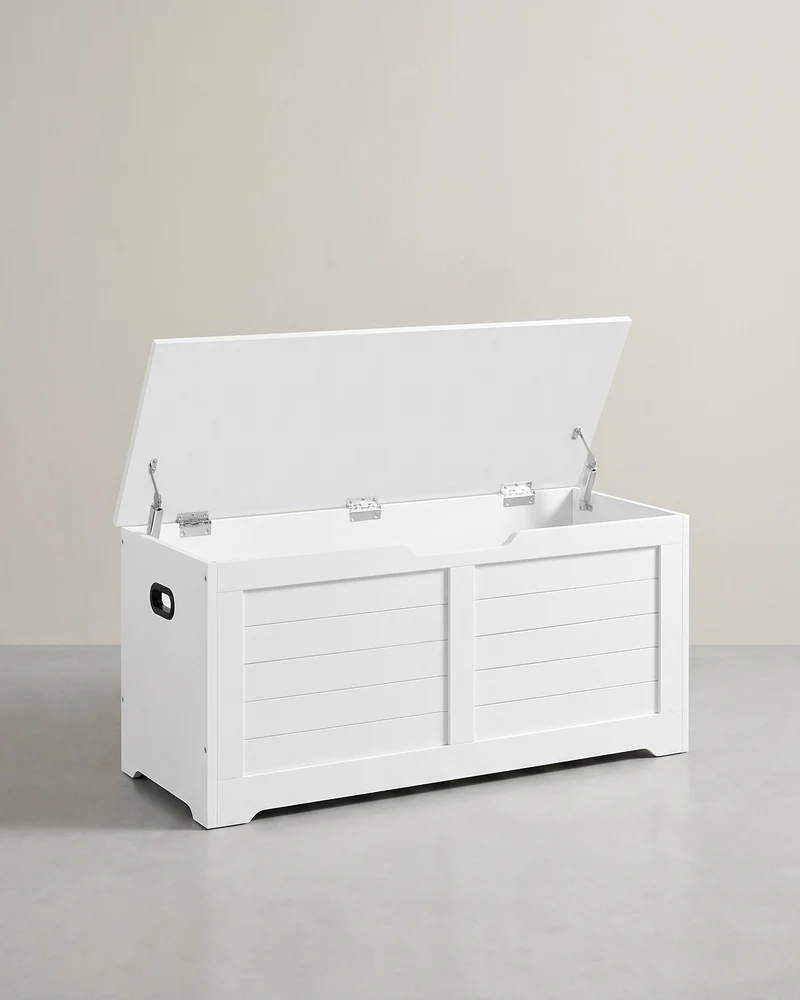 Aufbewahrungsbank mit Deckel – Schuhbank – Sitzbank mit hoher Tragkraft – Für Flur, Schlafzimmer oder Wohnzimmer