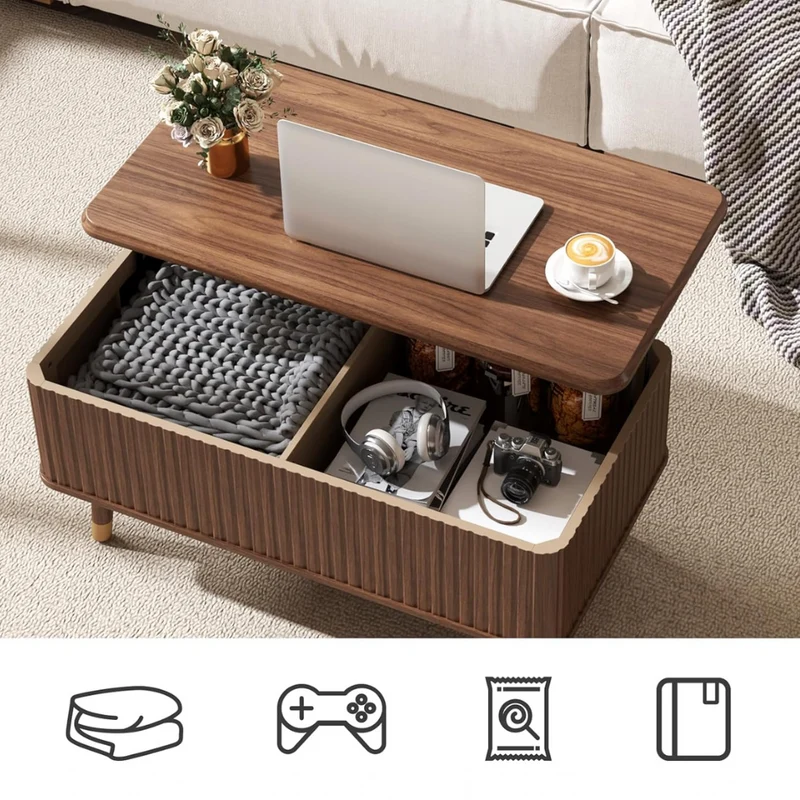 Klappbarer Couchtisch ™ | Faltbarer Tisch für stilvolle Gemütlichkeit
