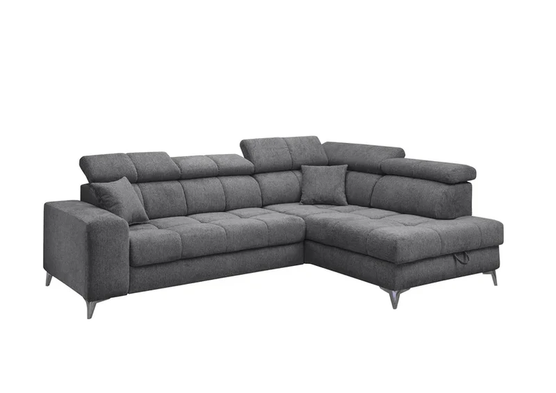 Sofa Couch + Elektrische Sitztiefe + Stauraum Groß + Kopfteile verstellbar