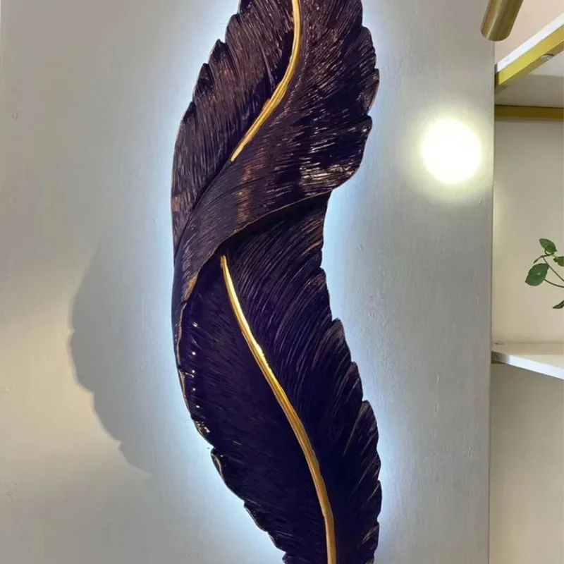 Moderne Feder-Wandlampe™ | Federleichte Wandlampe für Gemütlichkeit