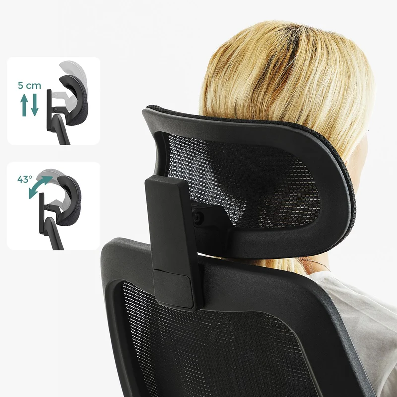 Bürostuhl mit Netzrückenlehne – atmungsaktiv – ergonomisch gestaltet – vollständig verstellbar