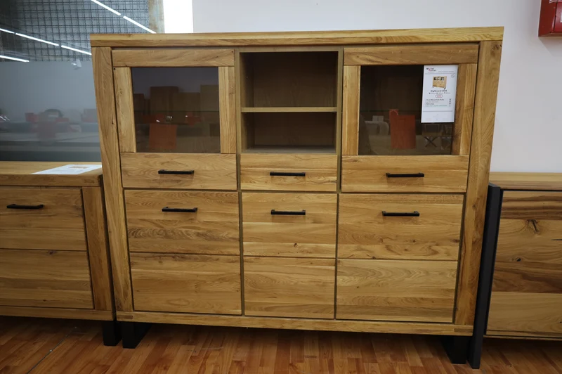 Kommode + Soft-Close + Front Massiv Holz Eiche +großer Stauraum