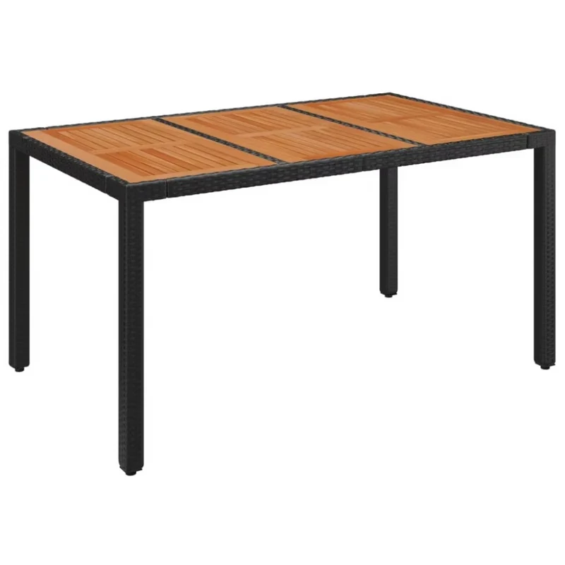 7-TLG. Schwarze Poly Rattan Garten-Essgruppe™ | Dein Rückzugsort im Freien