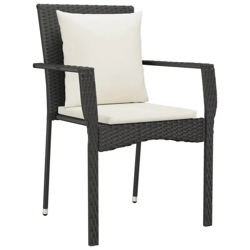 7-TLG. Schwarze Poly Rattan Garten-Essgruppe™ | Dein Rückzugsort im Freien