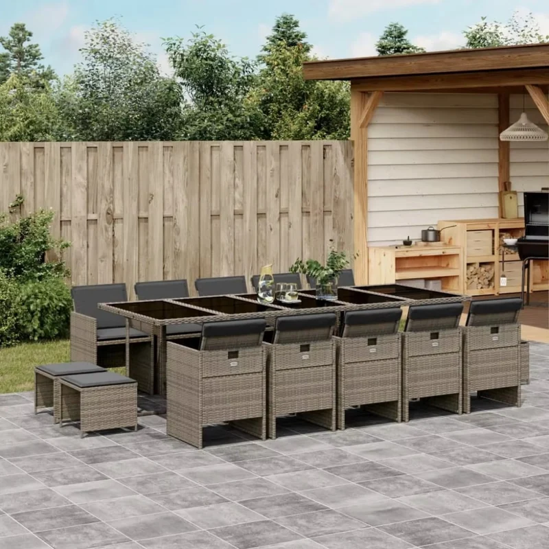 Garten-Essgruppe mit Kissen™ | Elegante Wohlfühloase für draußen