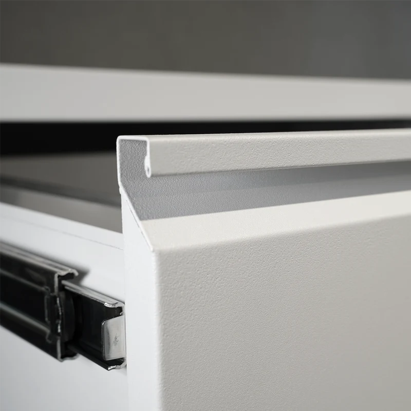 Stahl-Hängeregisterschrank (2 Schübe) – Einbahnig in Lichtgrau