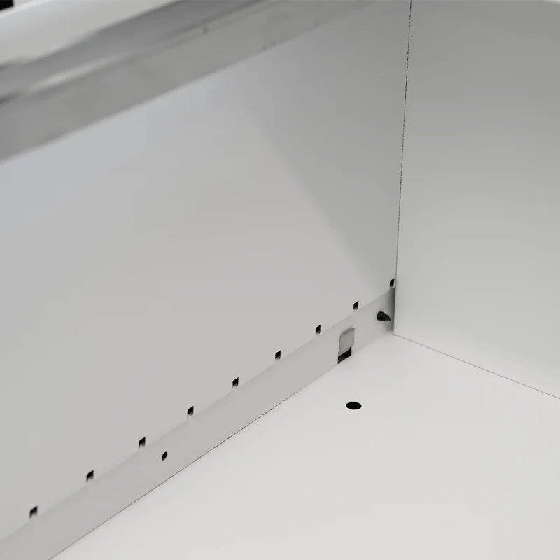 Stahl-Hängeregisterschrank (2 Schübe) – Einbahnig in Lichtgrau