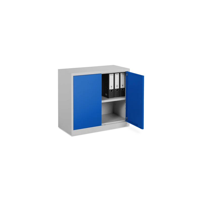 Aktenschrank aus Stahl – 800 x 380 (2 OH) – Korpus in Lichtgrau