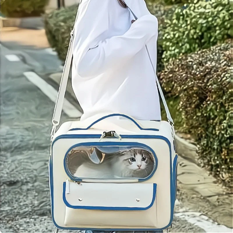 Doppelter Schulterrucksack für Haustiere™ | Geräumiger Katzenrucksack für Abenteuer