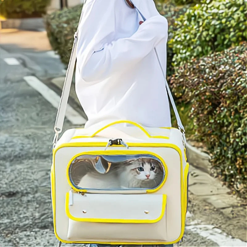 Doppelter Schulterrucksack für Haustiere™ | Geräumiger Katzenrucksack für Abenteuer