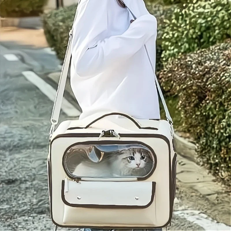 Doppelter Schulterrucksack für Haustiere™ | Geräumiger Katzenrucksack für Abenteuer