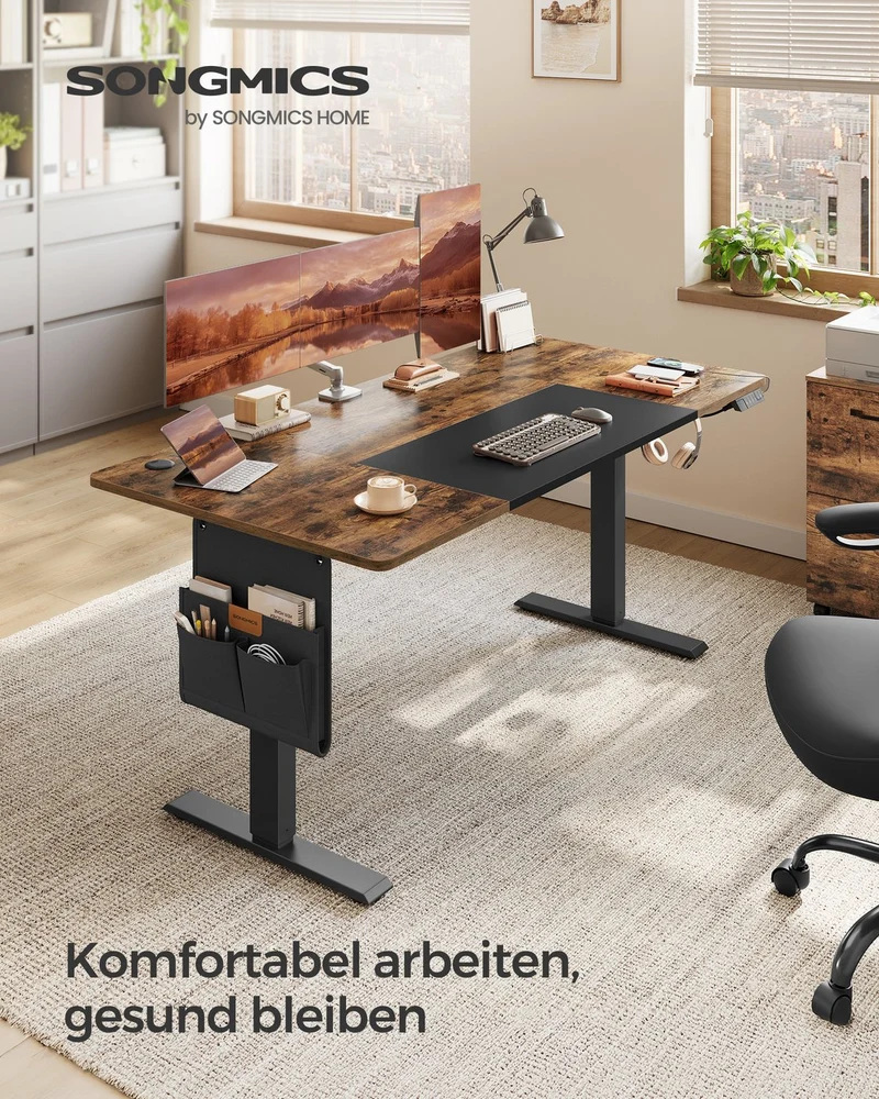 Höhenverstellbarer Schreibtisch - Sitz-Steh-Schreibtisch - Elektrisch verstellbarer Schreibtisch - (Heim-)Büro