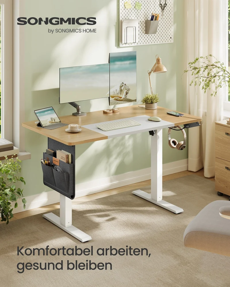Höhenverstellbarer Schreibtisch - Sitz-Steh-Schreibtisch - Elektrisch verstellbarer Schreibtisch - (Heim-)Büro