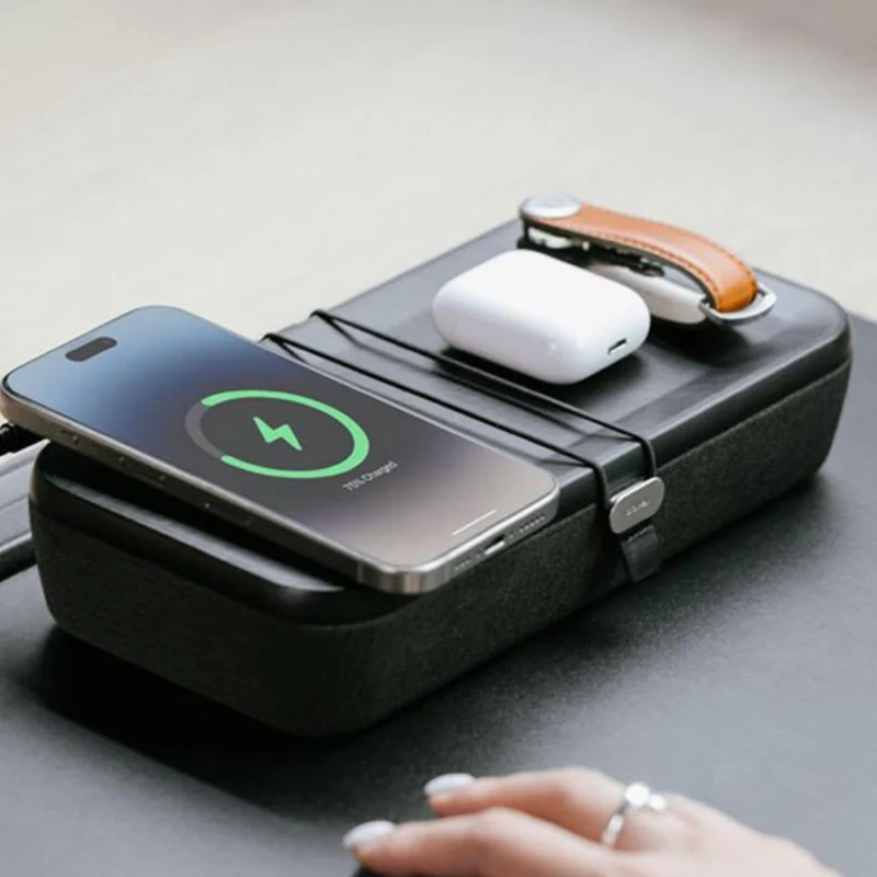 Tragbare elektronische Aufbewahrungsbox™ | Eleganter Organizer mit Ladefunktion