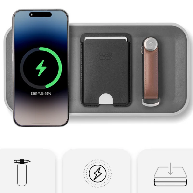 Tragbare elektronische Aufbewahrungsbox™ | Eleganter Organizer mit Ladefunktion
