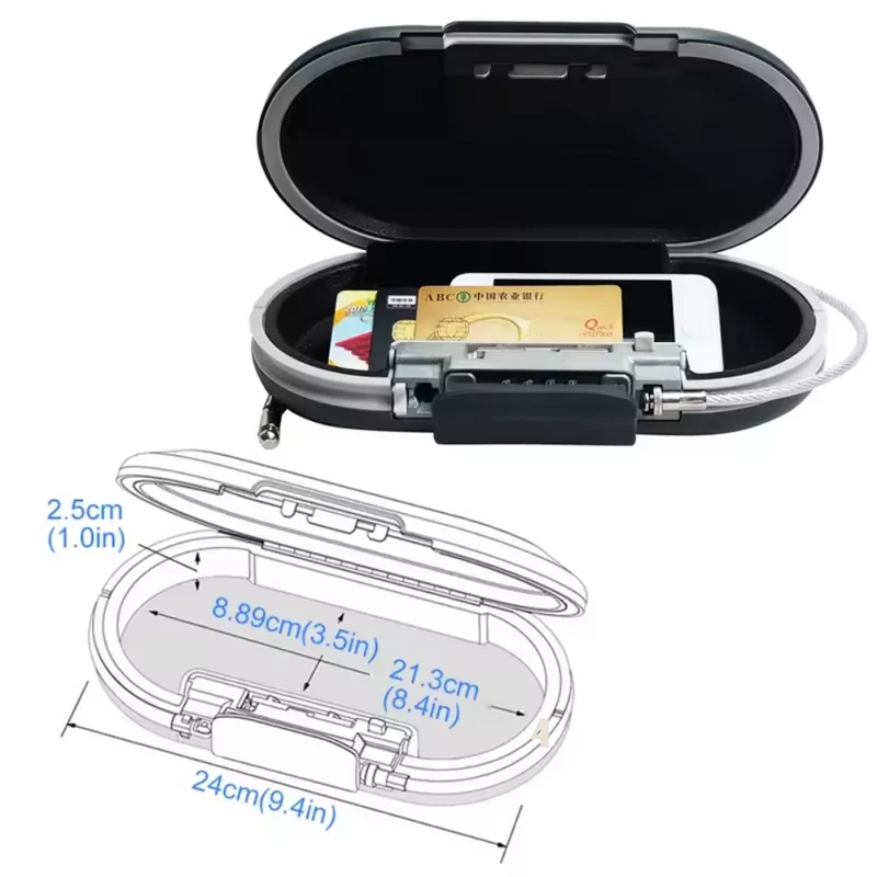 Tragbare Aufbewahrungsbox von Master Lock™ | Mobiler Safe für dein Vertrauen
